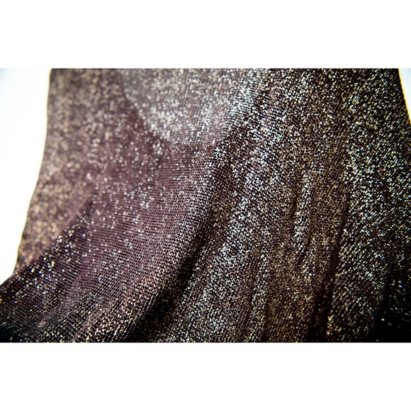 Vince Mesh Black/Metallic Gold Sweater Size M - Picture 4 of 6